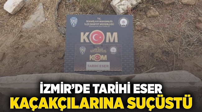 İzmir'de tarihi eser kaçakçılarına suçüstü