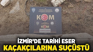 İzmir'de tarihi eser kaçakçılarına suçüstü