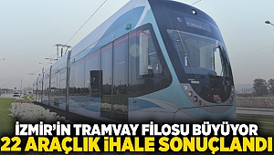 İzmir’in tramvay filosu büyüyor 22 araçlık ihale sonuçlandı