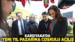 Karşıyaka’da ‘Yeni Yıl Pazarı’na coşkulu açılış