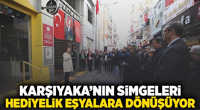 Karşıyaka’nın simgeleri hediyelik eşyalara dönüşüyor 