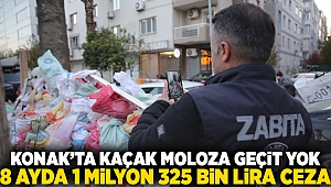 Konak’ta kaçak moloza geçit yok: 8 ayda 1 milyon 325 bin lira ceza