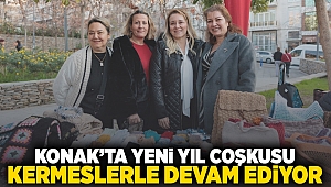 Konak’ta yeni yıl coşkusu kermeslerle devam ediyor