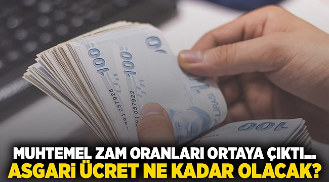 Muhtemel zam oranları ortaya çıktı... Asgari ücret ne kadar olacak?