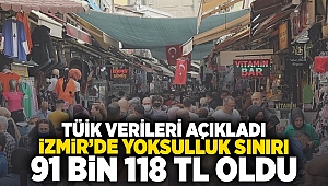 TÜİK verileri açıkladı, İzmir'de yoksulluk sınırı 91 bin 118 TL oldu