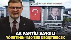 AK Partili Saygılı, yönetimin %50'sini değiştirecek