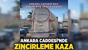 Ankara Caddesi'nde zincirleme kaza