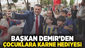 Başkan Demir'den çocuklara karne hediyesi