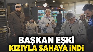 Başkan Eşki kızıyla sahaya indi