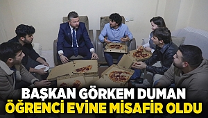 Başkan Görkem Duman öğrenci evine misafir oldu