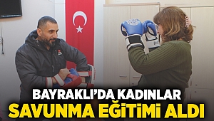  Bayraklı’da kadınlar savunma eğitimi aldı 