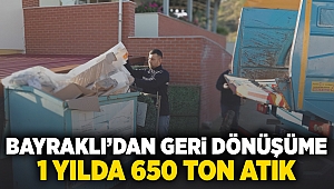 Bayraklı’dan geri dönüşüme 1 yılda 650 ton atık