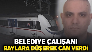 Belediye çalışanı raylara düşerek can verdi