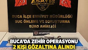 Buca'da zehir operasyonu; 2 kişi gözaltına alındı