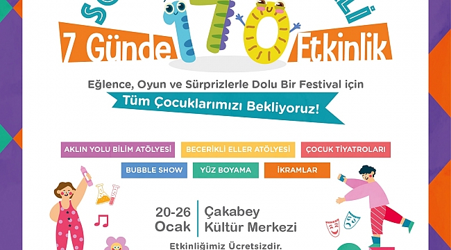  Çeşme Belediyesi’nden çocuklara renkli Sömestr Festivali!