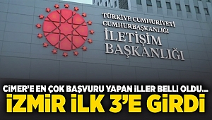 CİMER'e en çok başvuru yapılan iller belli oldu... İzmir ilk 3'e girdi