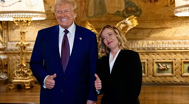 Donald Trump ve İtalya Başbakanı Giorgia Meloni bir araya geldi