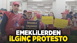 Emeklilerden ilginç protesto..