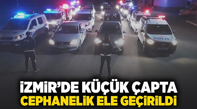 İzmir'de Küçük çapta cephanelik ele geçirildi