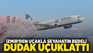 İzmir'den uçakla seyahatin bedeli dudak uçuklattı