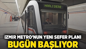 İzmir Metro'nun yeni sefer planı bugün başlıyor