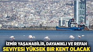 İzmir, yaşanabilir, dayanıklı ve refah seviyesi yüksek bir kent olacak