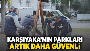 Karşıyaka’nın parkları artık daha güvenli