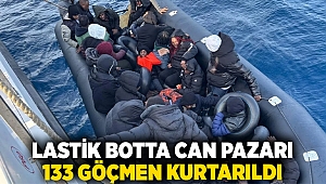 Lastik botta can pazarı... 133 göçmen kurtarıldı