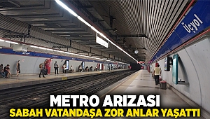 Metro arızası sabah vatandaşa zor anlar yaşattı