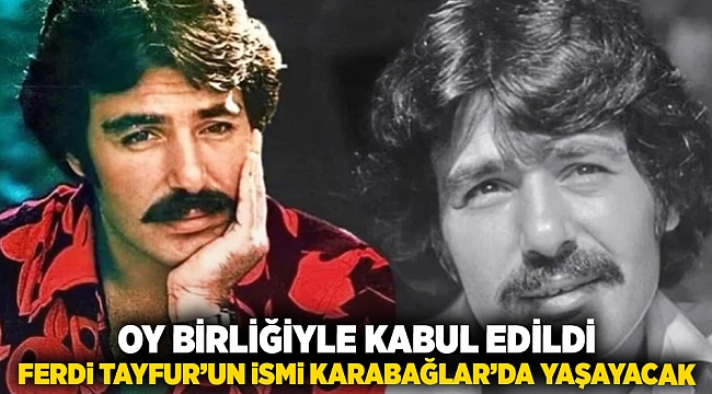 Oy birliğiyle kabul edildi... Ferdi Tayfur'un ismi Karabağlar'da yaşayacak