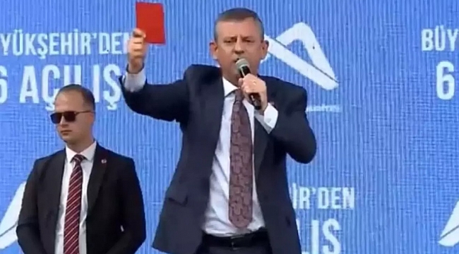 Özgür Özel sürprizi açıkladı: AK Parti'ye kırmızı kart çıktı!