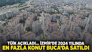 TÜİK açıkladı... İzmir'de 2024 yılında en fazla konut Buca'da satıldı