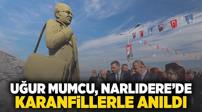 UĞUR MUMCU, NARLIDERE'DE KARANFİLLERLE ANILDI