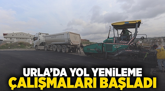 Urla'da Yol Yenileme Çalışmaları Başladı