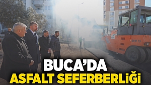 BUCA'DA ASFALT SEFERBERLİĞİ