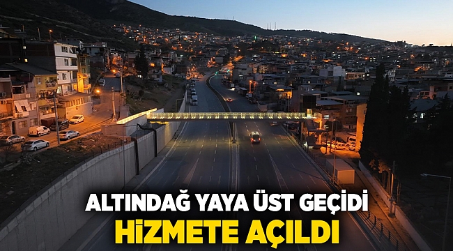 Altındağ Yaya Üst Geçidi hizmete açıldı