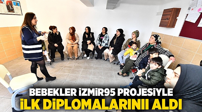 Bebekler İzmir95 projesiyle ilk diplomalarını aldı