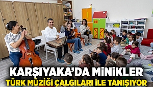 Karşıyakalı minikler Türk müziği çalgıları ile tanışıyor