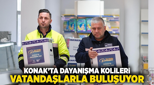 ​Konak’ta dayanışma kolileri vatandaşlarla buluşuyor