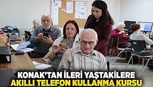 Konak’tan ileri yaştakilere akıllı telefon kullanma kursu
