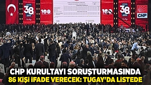 CHP kurultayı soruşturmasında 86 kişi ifade verecek: Tugay'da listede