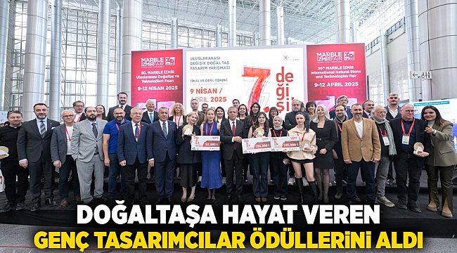 Doğaltaşa hayat veren genç tasarımcılar ödüllerini aldı