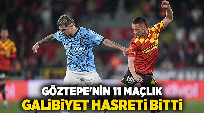 Göztepe'nin 11 maçlık galibiyet hasreti bitti