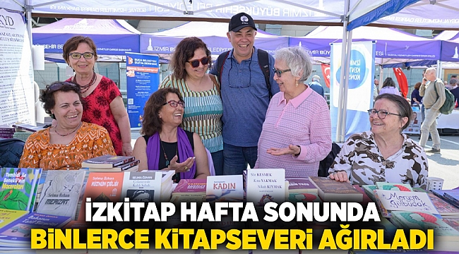 İZKİTAP hafta sonunda binlerce kitapseveri ağırladı