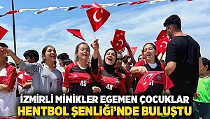 İzmirli minikler Egemen Çocuklar Hentbol Şenliği’nde buluştu