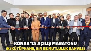 Konak’ta açılış maratonu: İki kütüphane, bir de Mutluluk Kahvesi