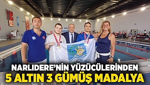 NARLIDERE’NİN YÜZÜCÜLERİNDEN 5 ALTIN 3 GÜMÜŞ MADALYA