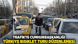 Trafikte Cumhurbaşkanlığı Türkiye Bisiklet Turu düzenlemesi