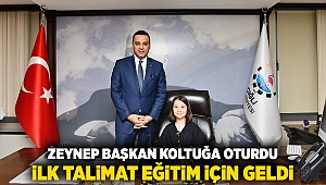 Zeynep Başkan Koltuğa Oturdu, İlk Talimat Eğitim İçin Geldi