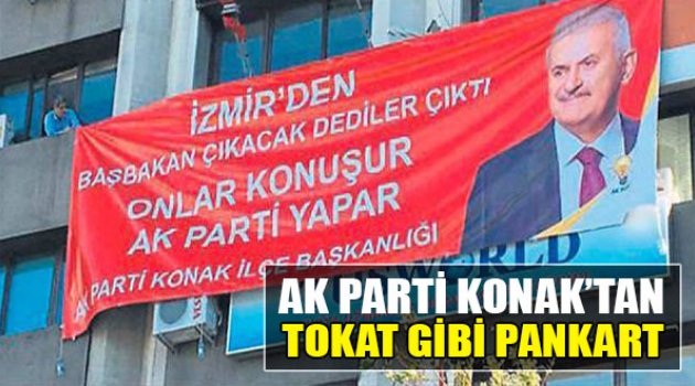 AK Parti Konak’tan Tokat Gibi Pankart